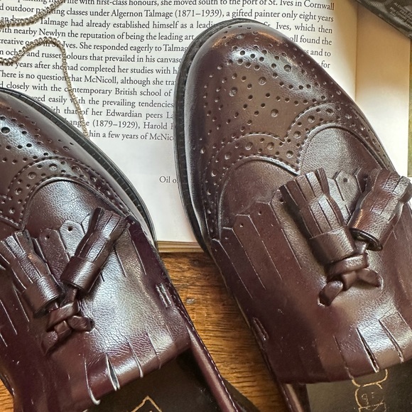 Leather wingtip Oxford shoes / unisex - Picture 2 of 13